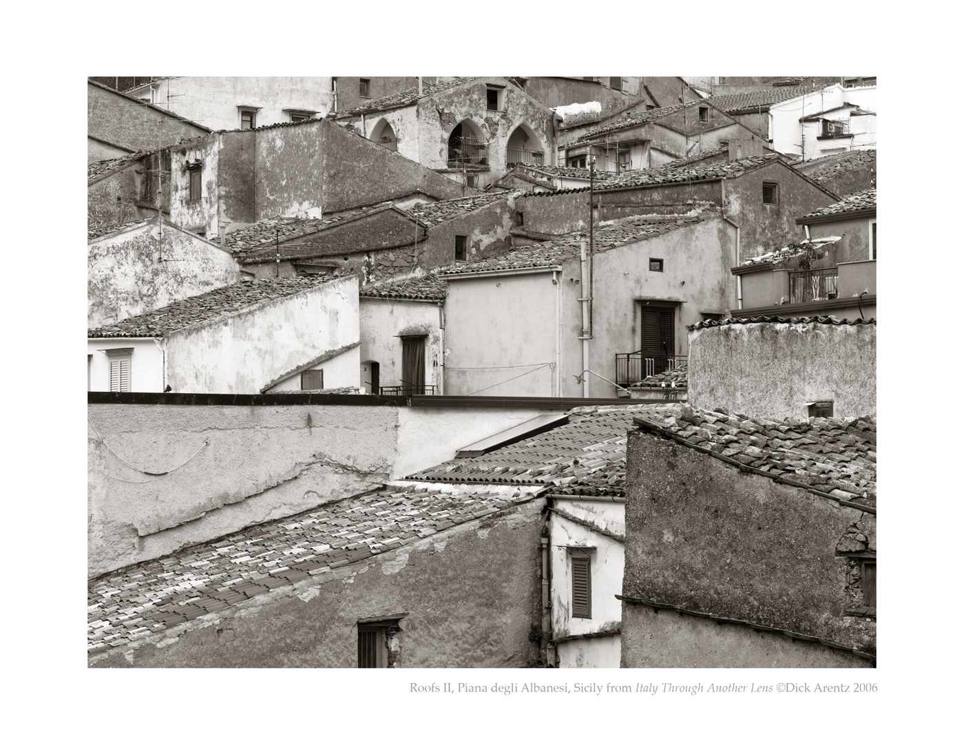 Roofs II, Piana degli Albanesi, Sicily - Italy Through Another Lens