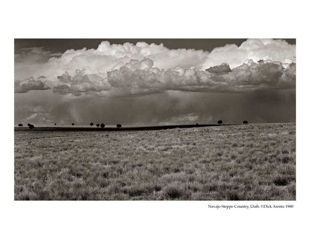 Navajo Steppe Country, Utah. 8x10 Pt/Pd ©Dick Arentz 1980